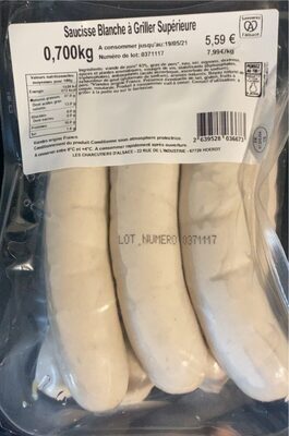 Saucisse blanche a griller