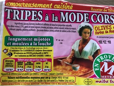 Tripes a la mode corse