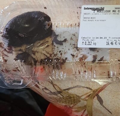 Moelleux au chocolat décongelé front packaging