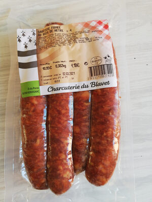 Saucisse fumée au bois de hêtre x4