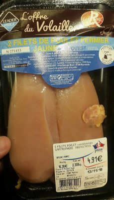 Filets de poulet fermier jaune