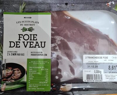 Foie de veau front packaging