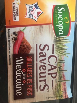 2 côtes de porc mexicaine front packaging