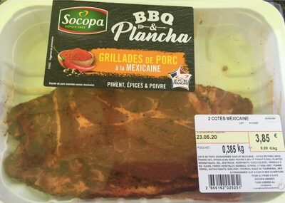 grillades de porc à la mexicaine
