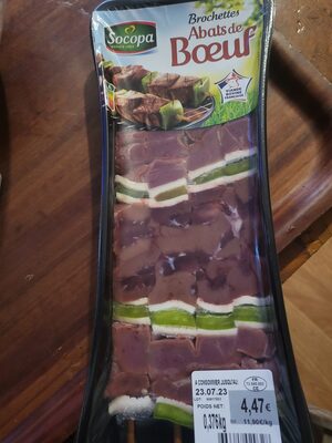 Brochettes Abats de Bœuf front packaging