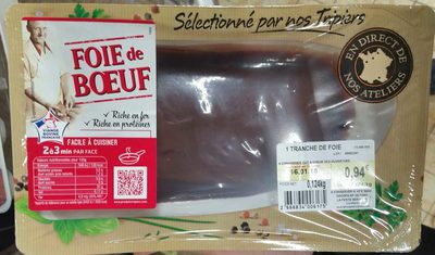 Foie de boeuf front packaging