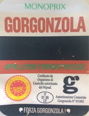 Gorgonzola front packaging