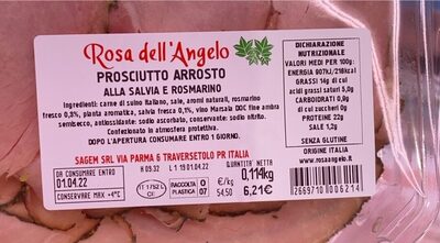 Prosciutto arrosto front packaging