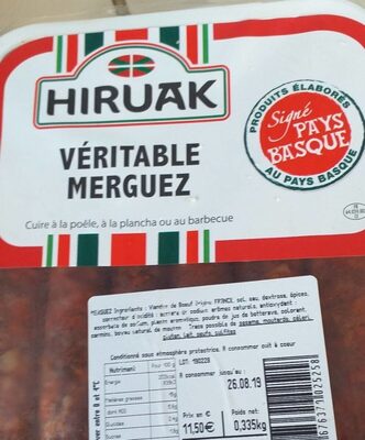 Merguez front packaging