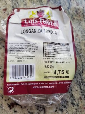 Longaniza fresca