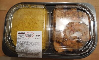 Tikka massala au poulet et riz nutrition facts table