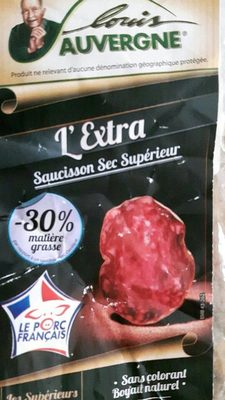 Saucisson sec pur porc supérieur front packaging