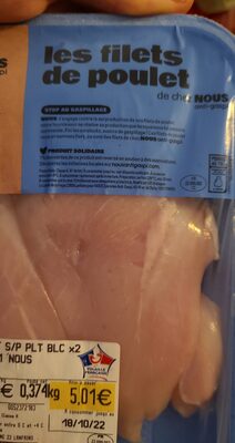 Filet de poulet nous