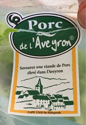 Jambon sec sup aveyron front packaging