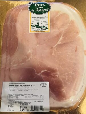 Jambon cuit sup aveyron 3 tr