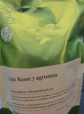 Thé noir parfumé : goût russe 7 agrumes
