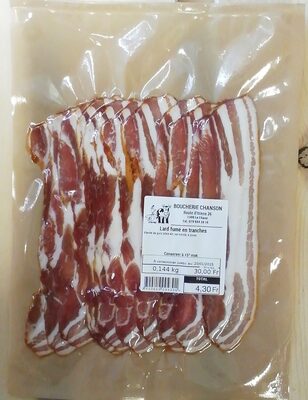 lard fumé tranches