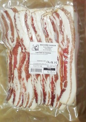 lard fumé tranches