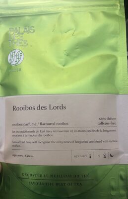 Roobois des lords front packaging