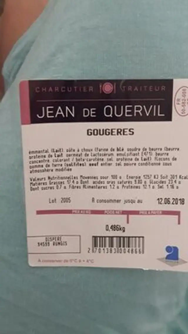 Gougères front packaging
