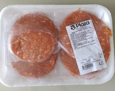 Hamburguesa de pollo y zanahoria front packaging