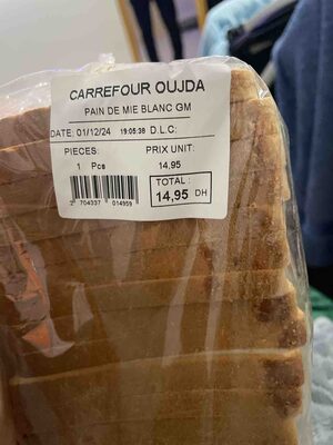 Pain De Mie Blanc Gm