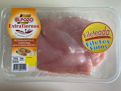 Pechuga de pollo fileteada
