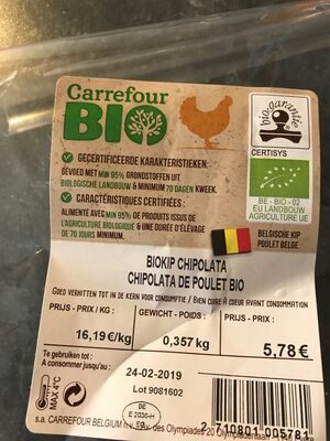 Chipolata de poulet
