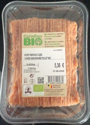 Viande assaisonnée poulet bio