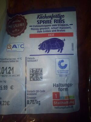 Küchenfertige Spare Rund (hot) front packaging