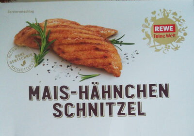 Mais-Hähnchen Schnitzel front packaging