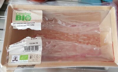 Américain nature front packaging