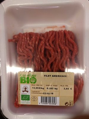 Filet américain front packaging