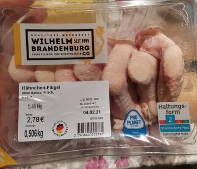 Hänchen Flügel el front packaging