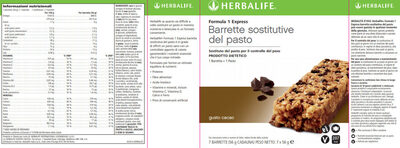 BARRETTA SOSTITUTIVO DEL PASTO GR 56 CIOCCOLATO