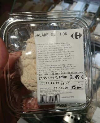 Salade de thon front packaging