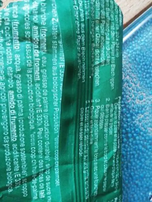 Pate feuilleter nutrition facts table