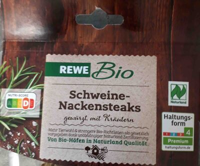 Schweinenackensteak front packaging