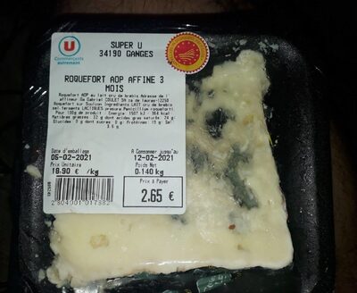 Roquefort AOP affiné 3 mois