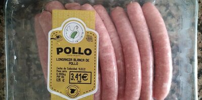 Longaniza blanca de pollo front packaging