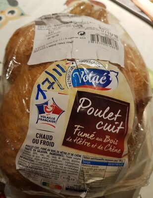 Poulet cuit fumé au bois de hêtre et de chêne