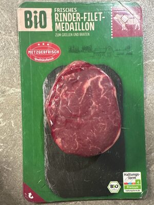 Frisches Bio Rinder-Filet-Medaillon