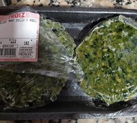 Burger meat pollo con espinacas