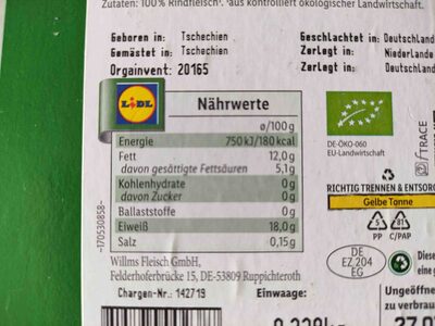 Frisches rinder-entrecôte