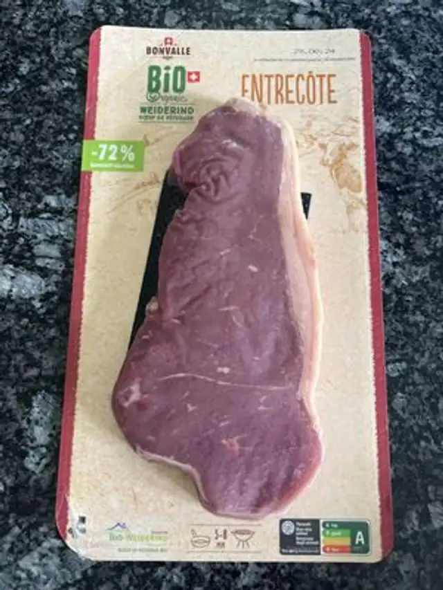 Bio Entrecôte front packaging