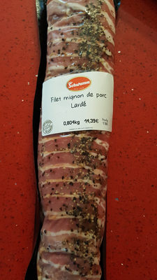 Filet mignon de porc lardé