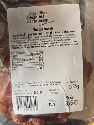 Nussschinken front packaging