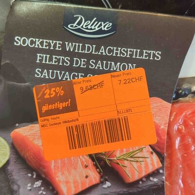 Sockeye Wildlachsfilets