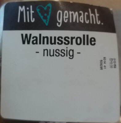 Wlnussrolle nussig front packaging