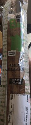 Baguette aux cereales front packaging